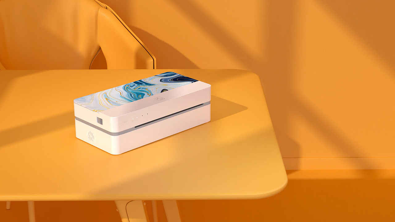 创意智能打印机三维动效宣传动画