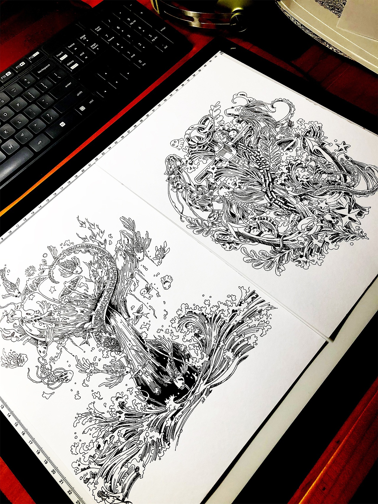 朋友的刺青手稿