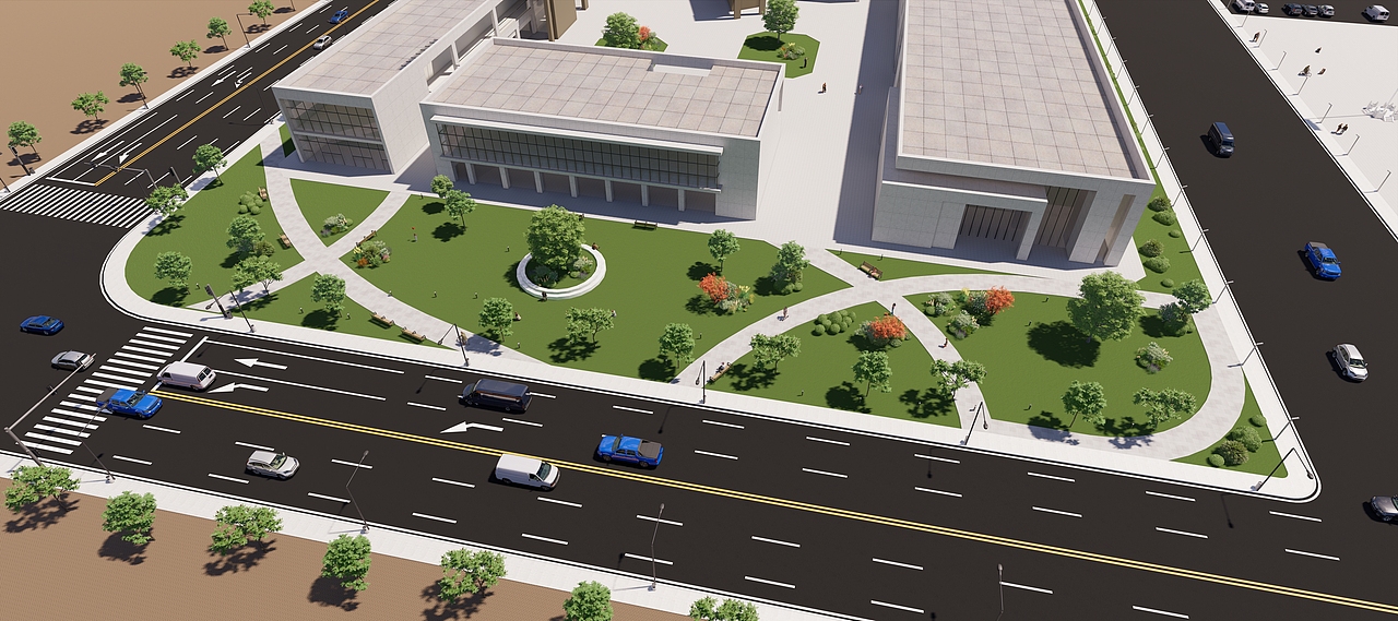 某园区（图ZMzA2MjcxNTU2） - 景观设计 - 站酷设计师涅阙吾檐原创素材 - 站酷ZCOOL