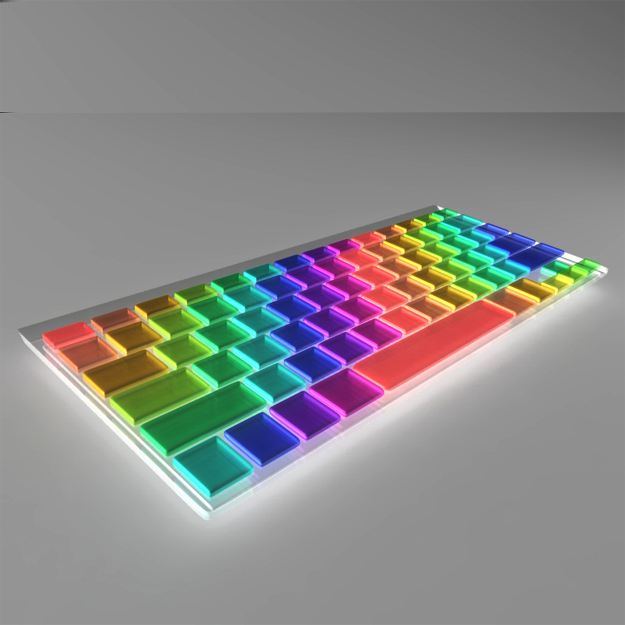 色彩渐变——彩色键盘