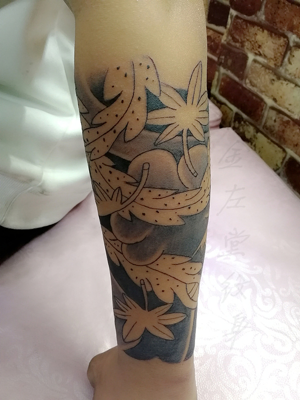 半臂枫叶凤凰纹身遮盖疤痕金左堂纹身河南安阳tattoo|手工艺|其他手