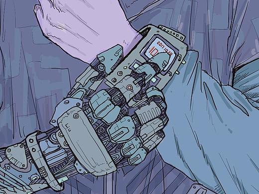 赛博朋克插画练习