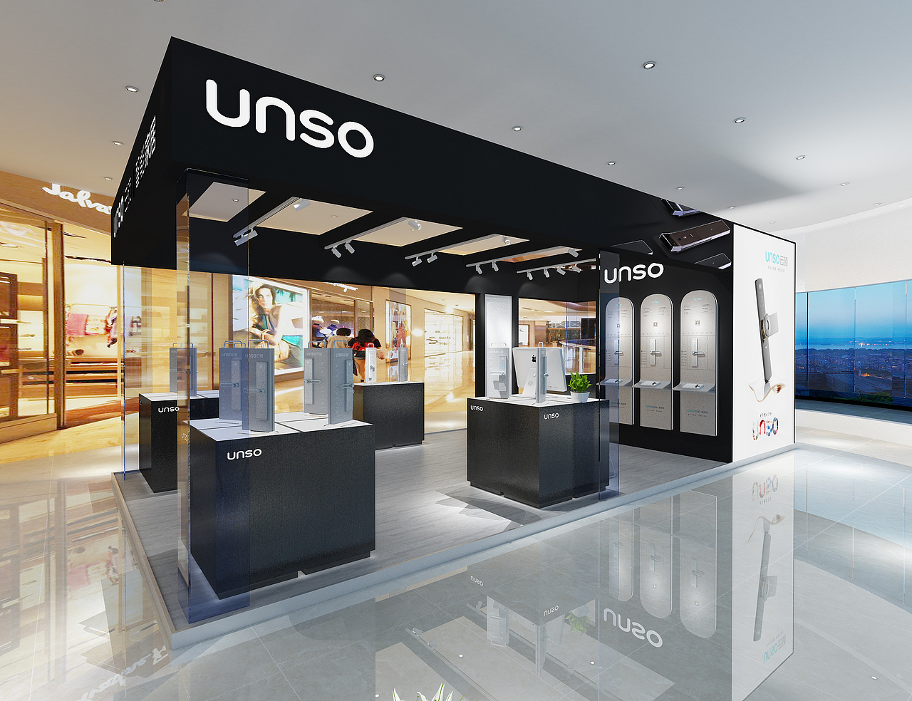 云硕指纹锁万达店铺——红勾品牌策划|空间|展陈设计|红勾品牌策划