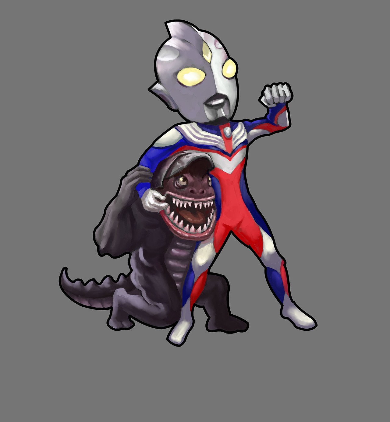 奥特曼打小怪兽