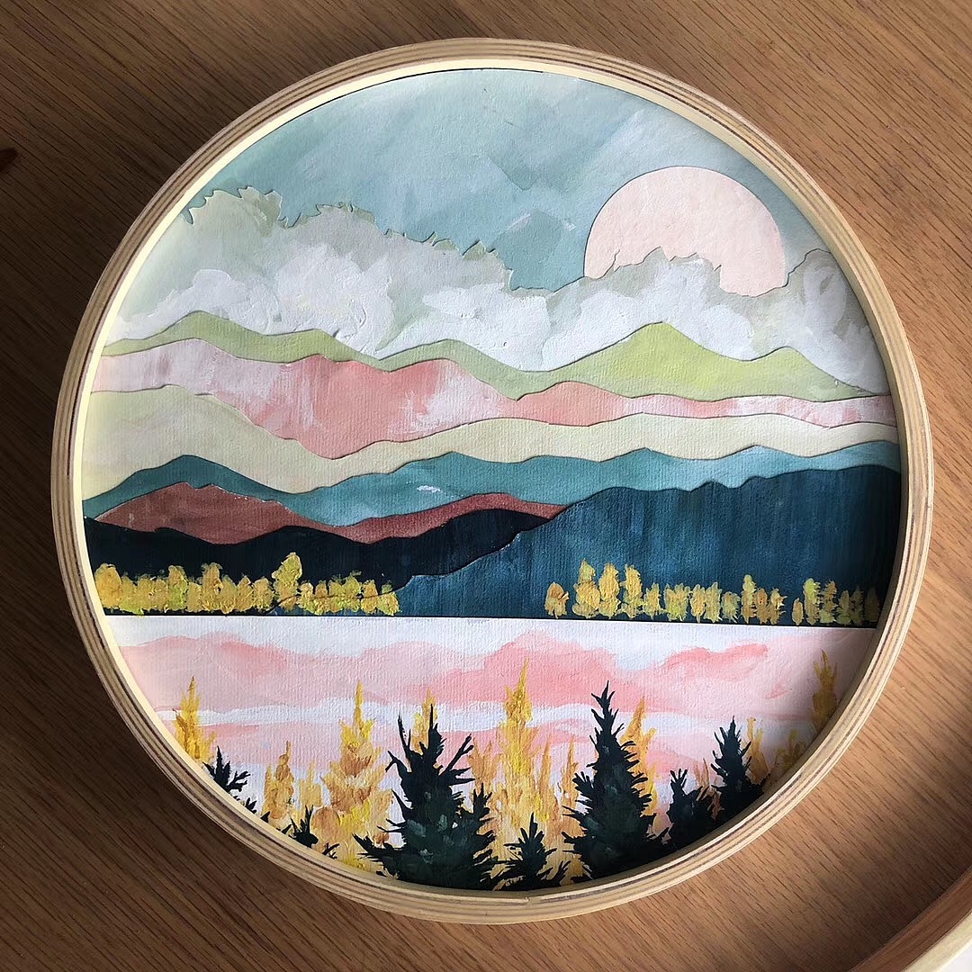 近日份手绘装饰画（图ZMTYxMjQzNzcy） - 其他平面 - 站酷设计师柏韵翎原创素材 - 站酷ZCOOL