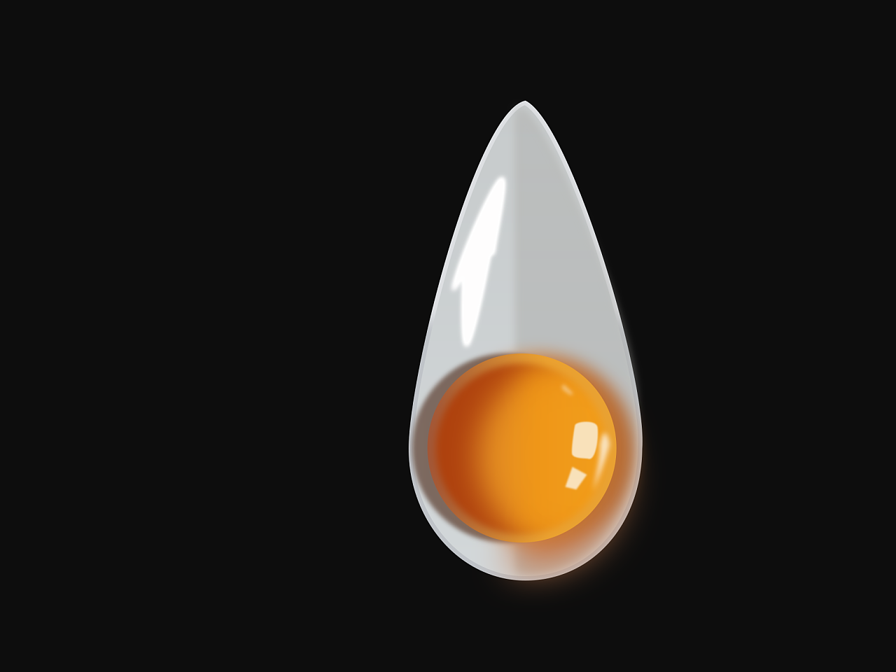 鸡蛋黄|UI|图标|黑色渲染 - 原创作品 - 站酷 (ZCO