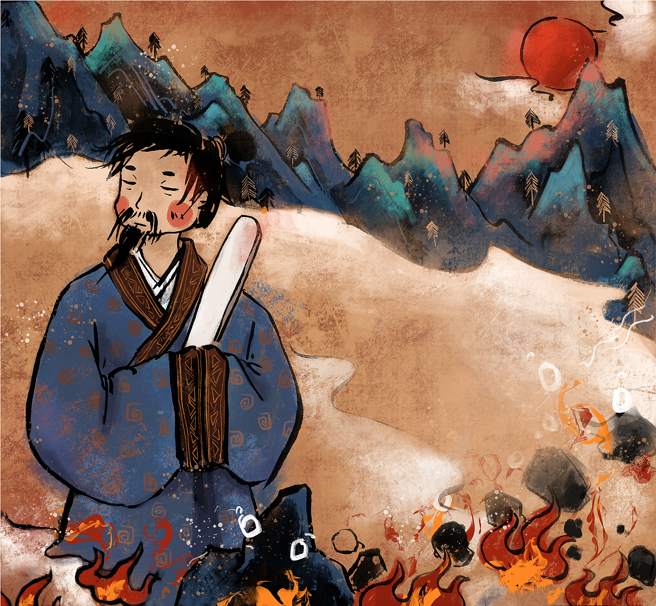 4w391013鹿溟山dola sun一年一度插画总结2021插画-商业插画2.