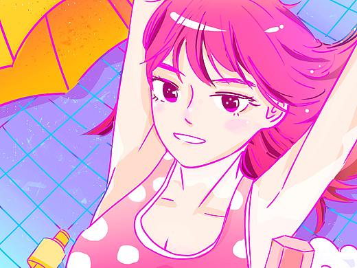 海报插画-美妆产品广告