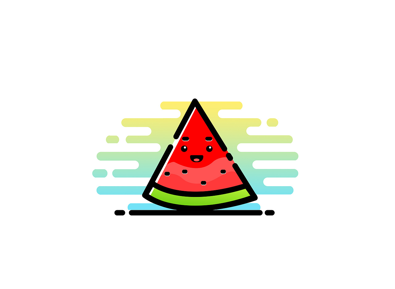 小插图之夏日西瓜
