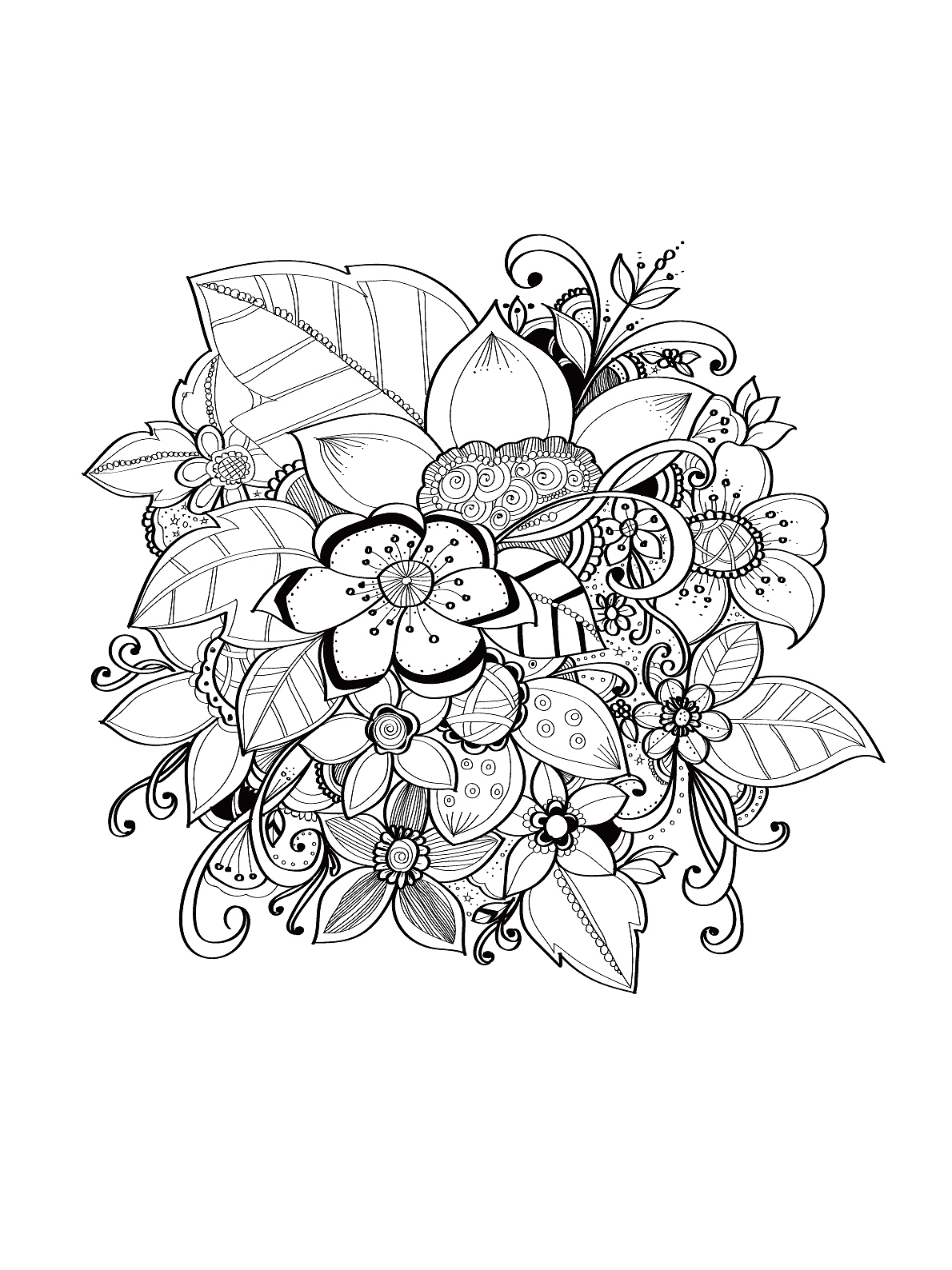 ai矢量装饰风格线条画