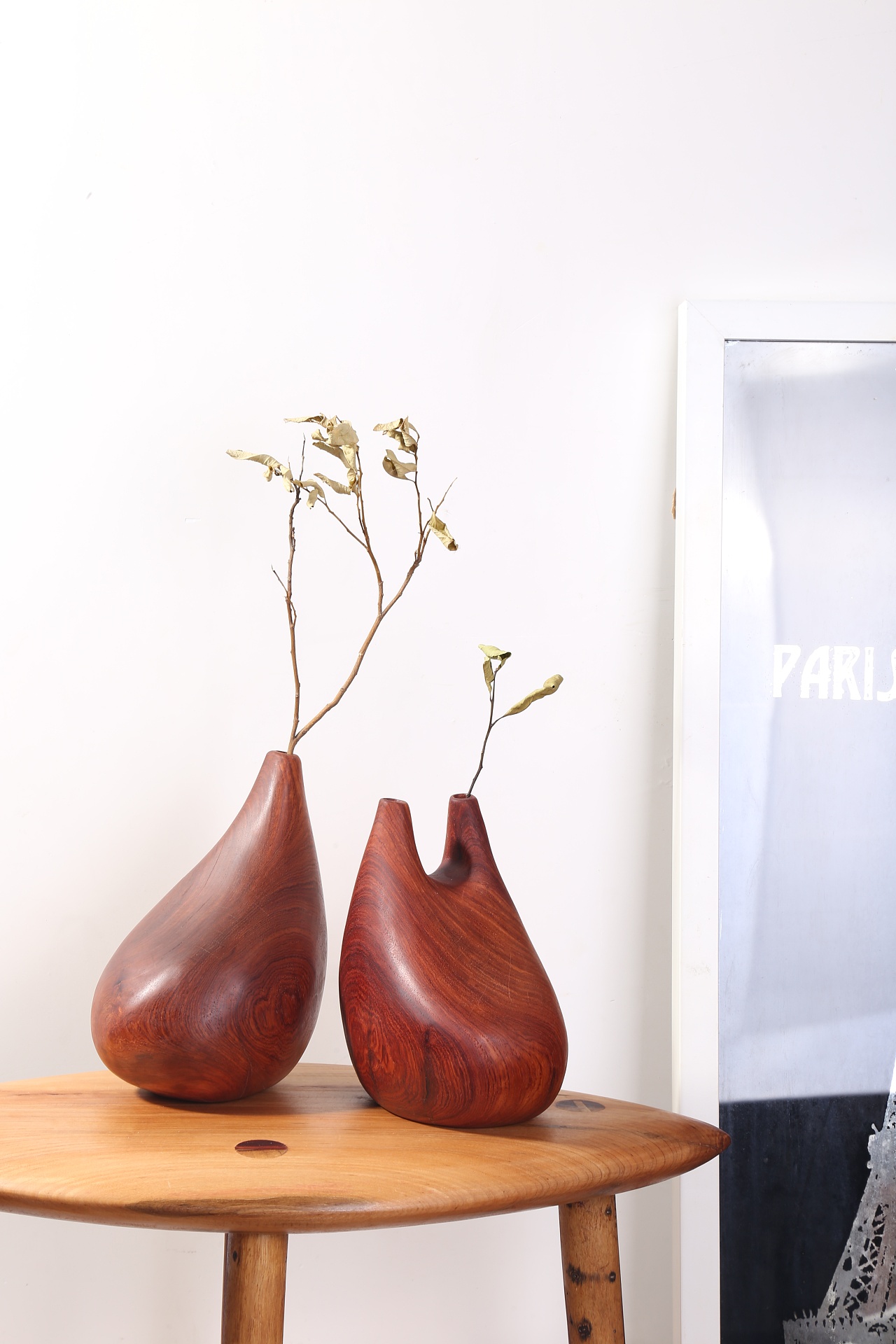 仿生艺术花瓶摆件(缅甸花梨木)