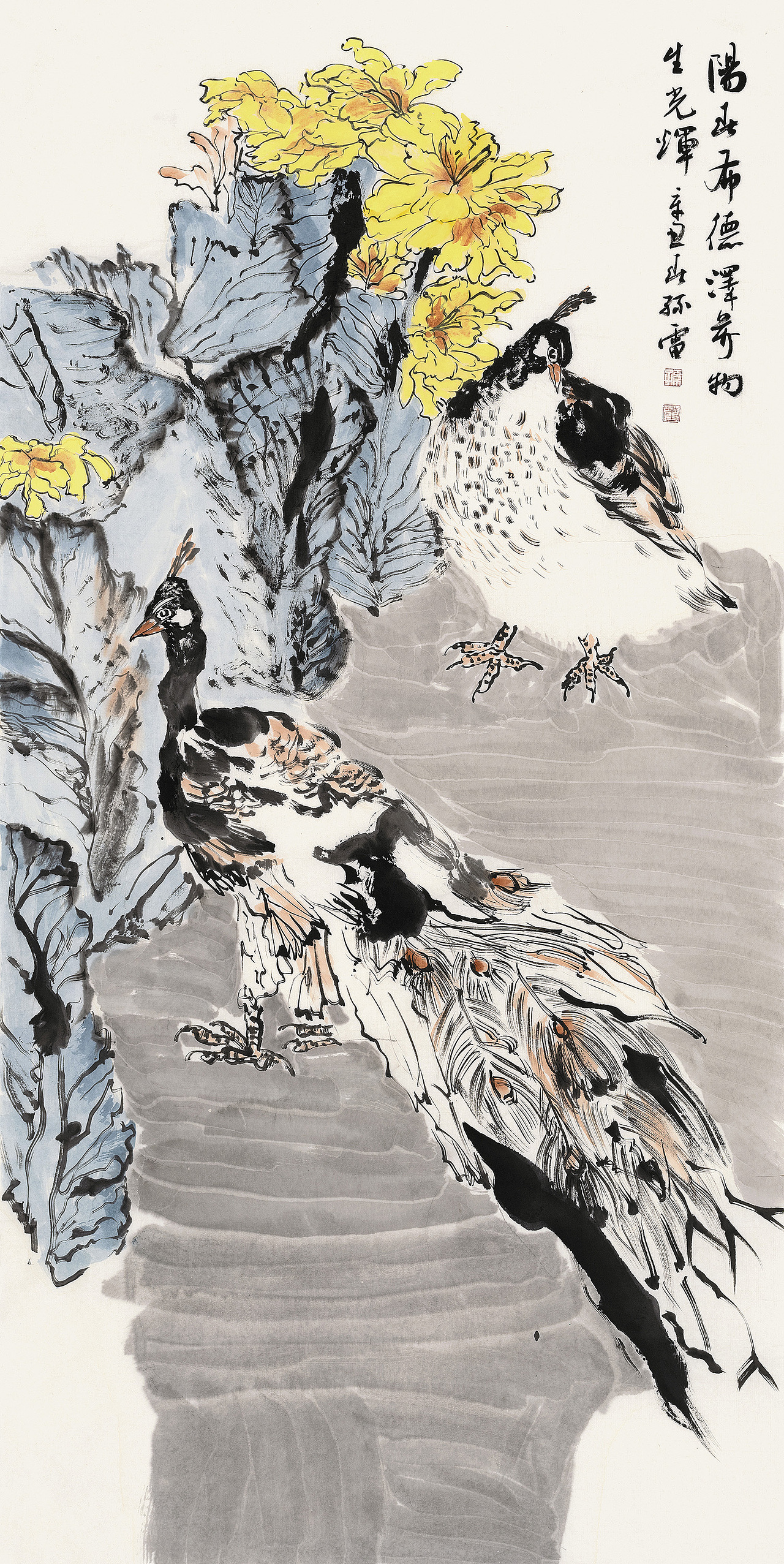 中国美术家协会会员孙雷花鸟画作品欣赏