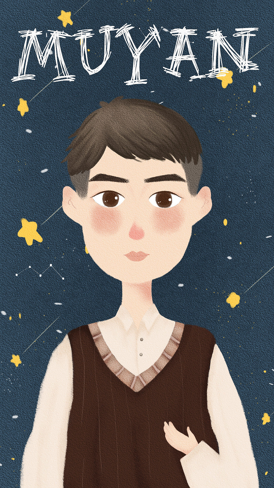 手绘情侣小头像