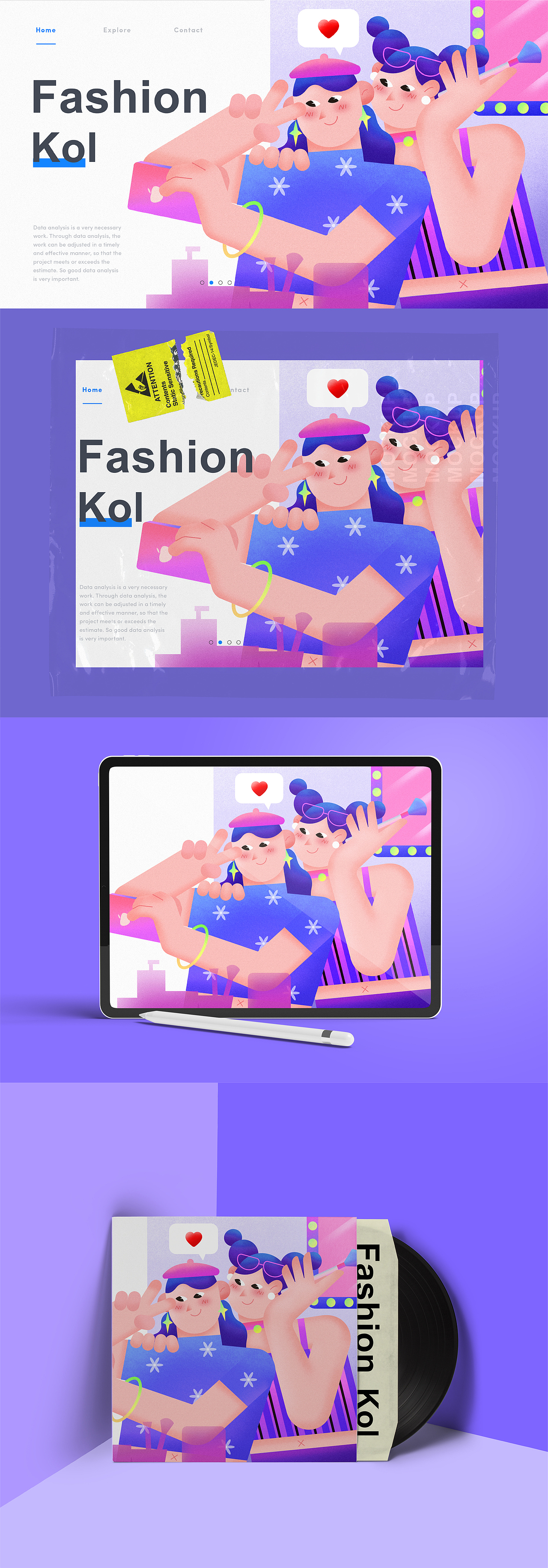 #22天扁平插画特训营#第四节课打卡 理想的工作