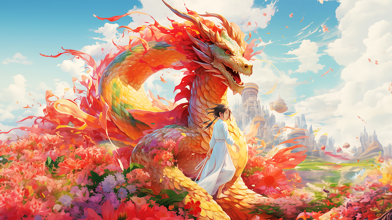 风起云涌，龙年幸福闪耀（图ZMzU5MTczNTUy） - 商业插画 - 站酷设计师拾忆_MF原创素材 - 站酷ZCOOL