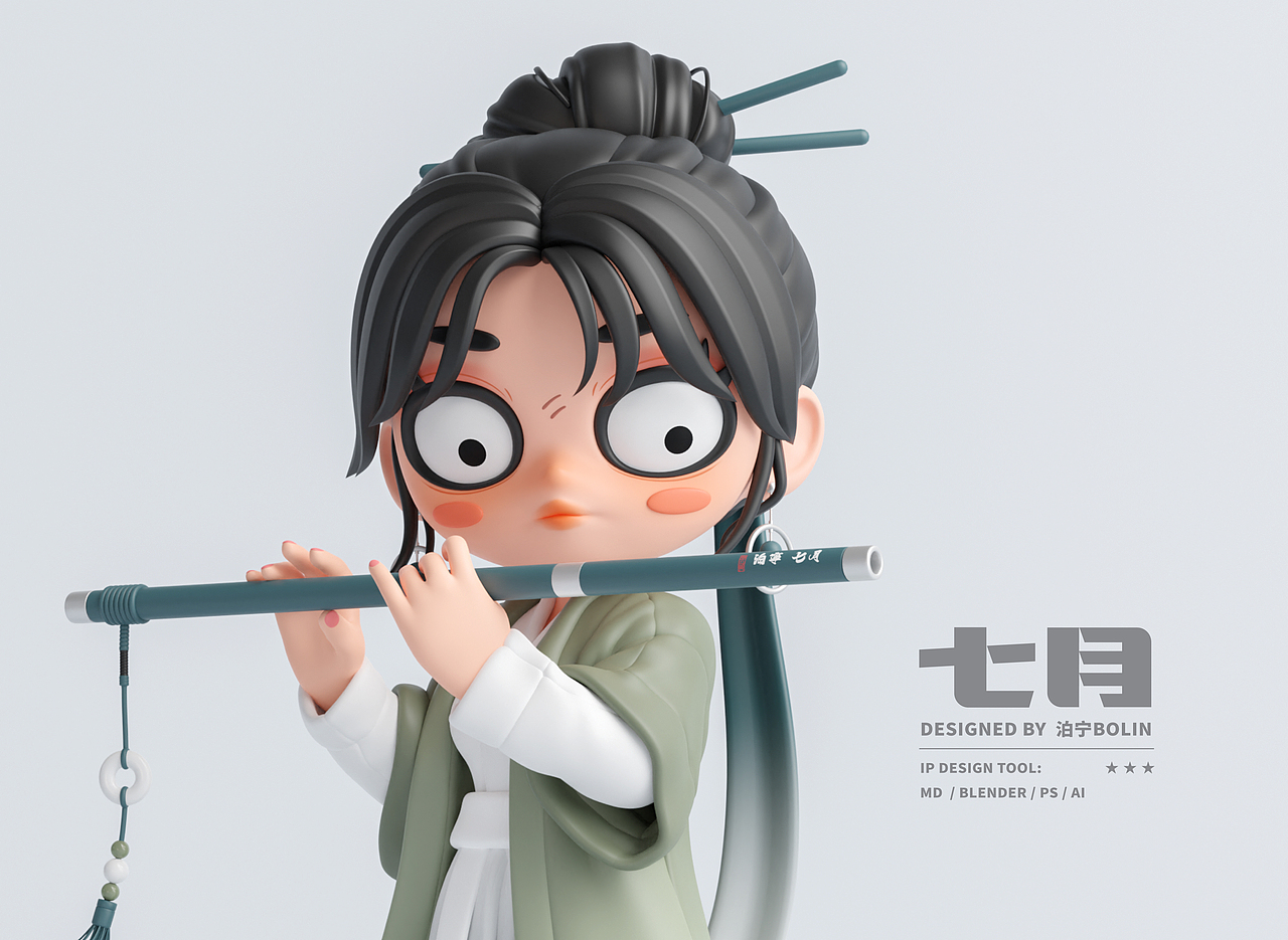 七月_IP形象设计_第二期（图ZMzE1ODI5MjQ0） - IP形象 - 站酷设计师泊宁Bolin原创素材 - 站酷ZCOOL