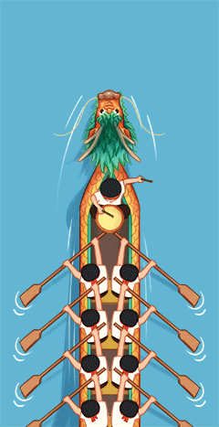 划龙舟（图ZMTYxODY5Mzc2） - 商业插画 - 站酷设计师可爱到爆的棉花糖原创素材 - 站酷ZCOOL