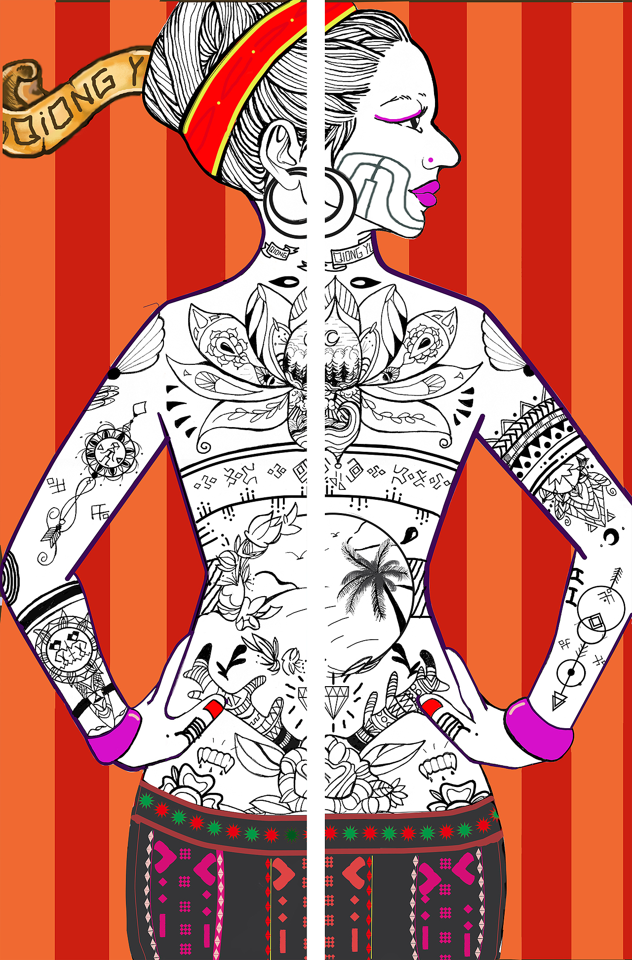 非个人｜展览插画集｜民大美院2016年下乡展插画海报集（图ZNTcxNjk5MjA=） - 艺术插画 - 站酷设计师硬核碧桃原创素材 - 站酷ZCOOL