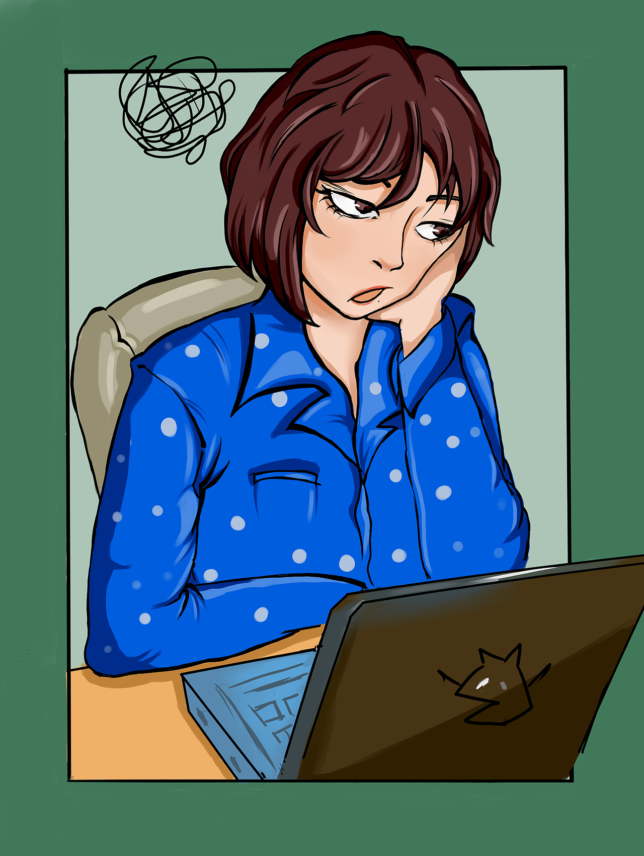 情绪插画//喜怒哀乐忧恐惊痴