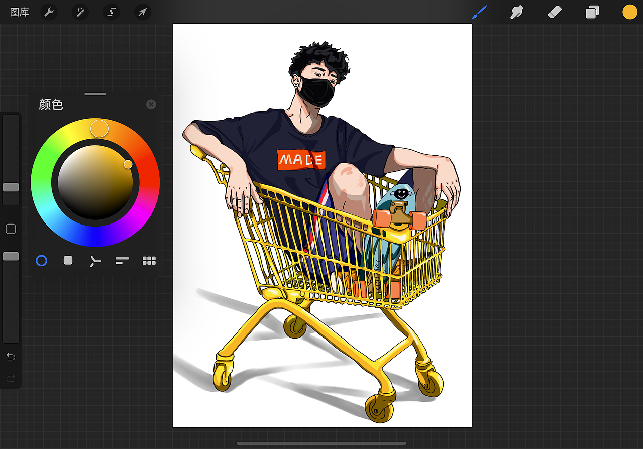 购物车（图ZMjM2NjkwNDc2） - 商业插画 - 站酷设计师G晓帆原创素材 - 站酷ZCOOL