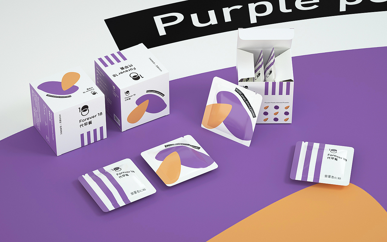 《Forever18 代早餐》五谷杂粮/即食麦片食品包装设计