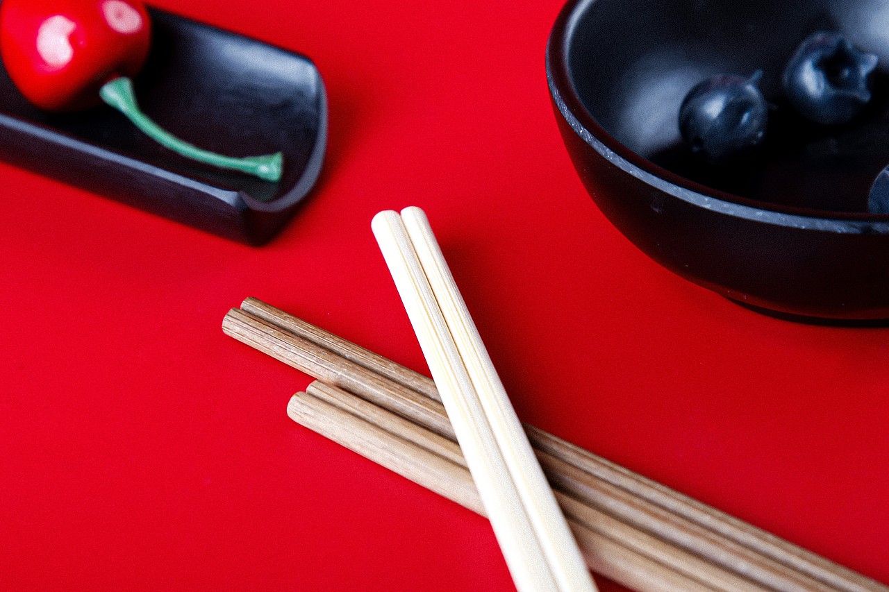 一次性碳化筷子产品拍摄