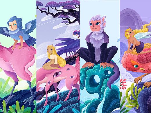 新山海精【1】（个人主页-ZNTU4NTk0NzY=） - 绘本 - 站酷设计师插画师傅逗原创素材 - 站酷ZCOOL
