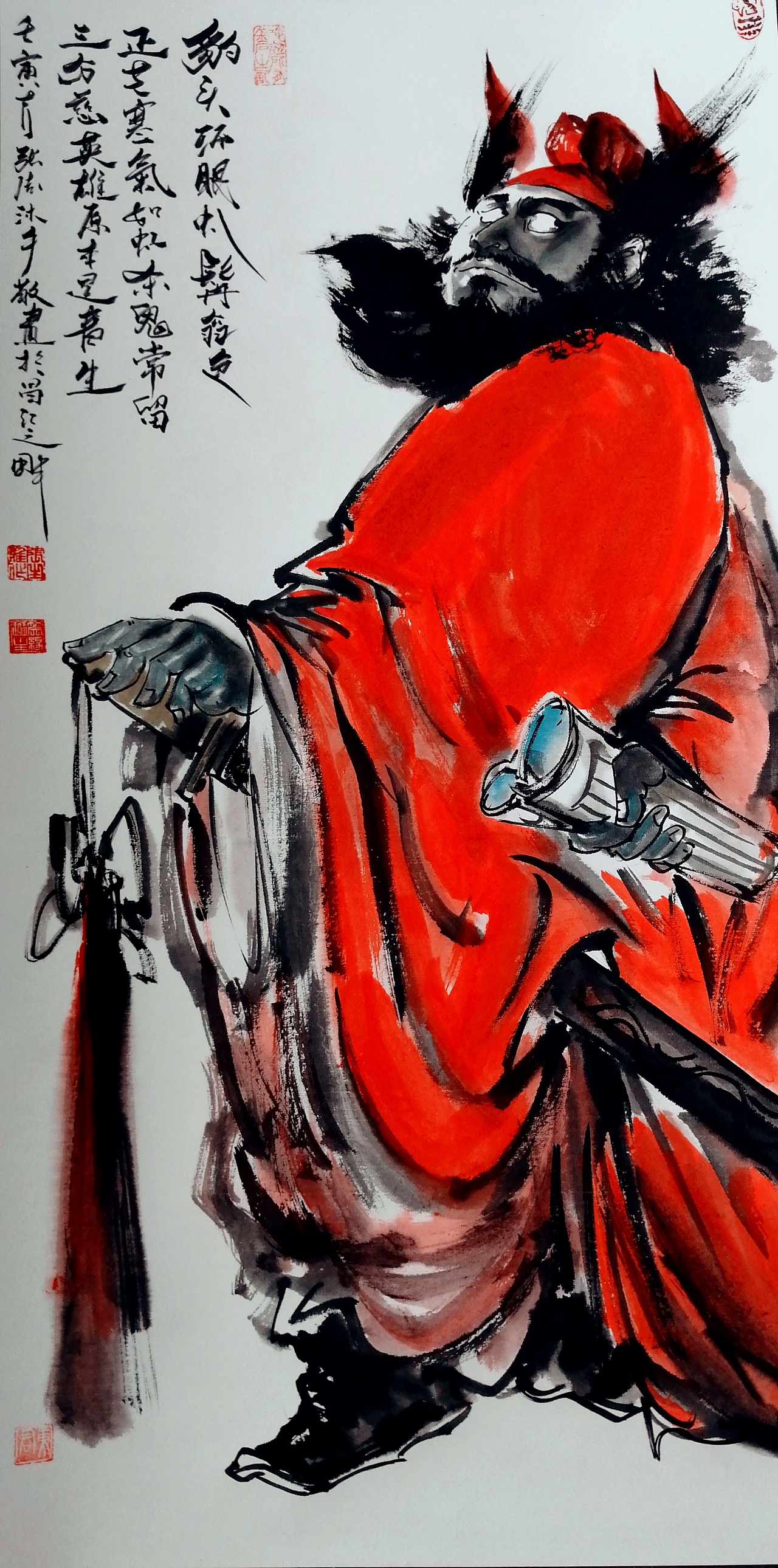 杨航最新国画作品【钟馗神威图】|纯艺术|绘画|专业字画 - 原创作品 - 站酷 (ZCOOL)