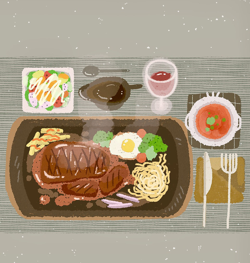 吃一波美食插画