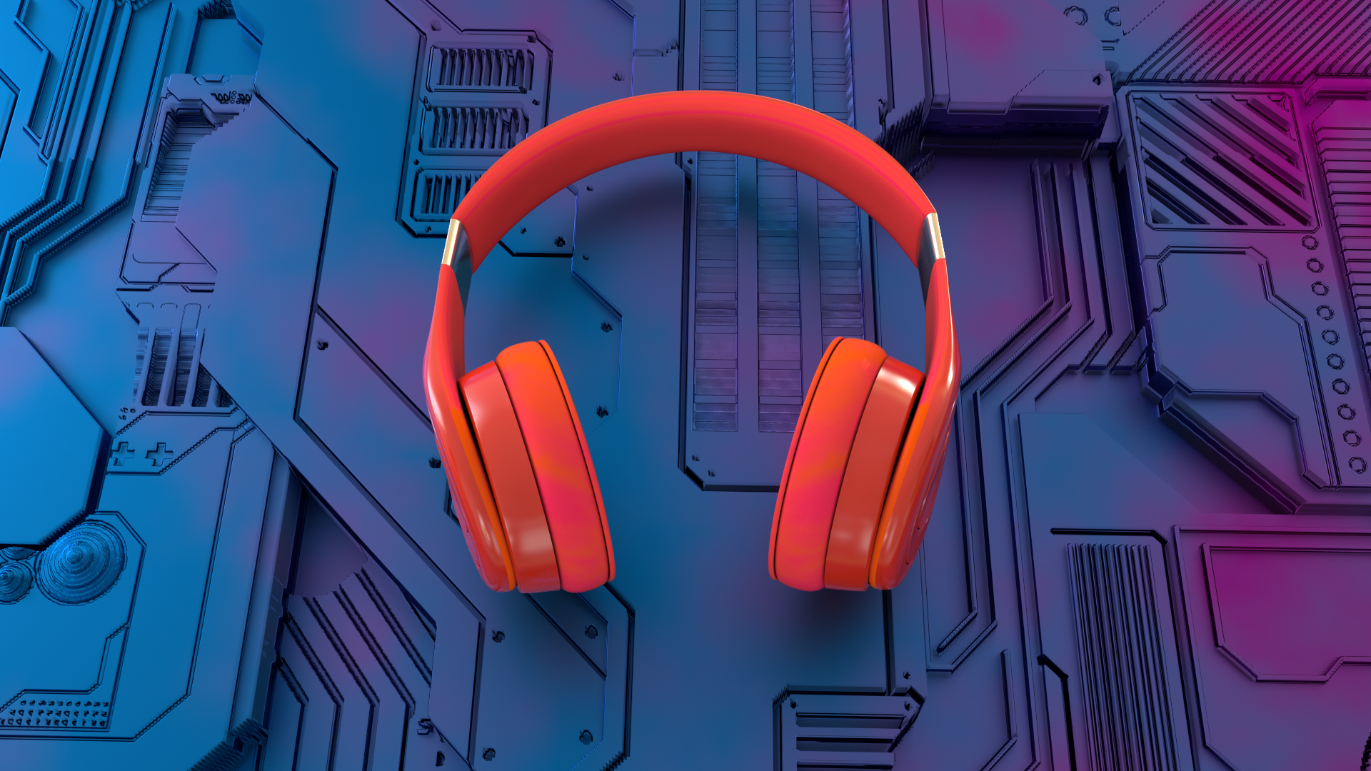 redshift渲染 3号 耳机 放样练习