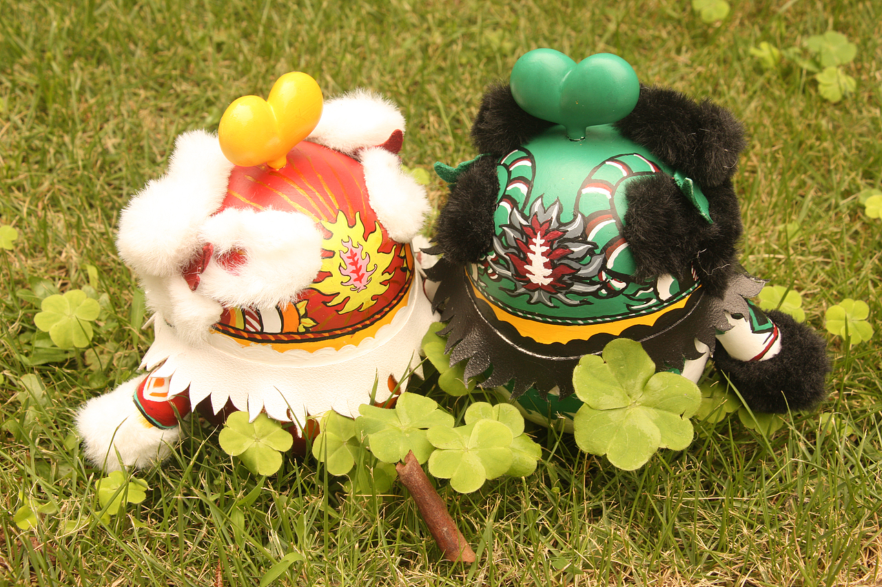 阿里巴巴公益爱豆实体涂装——南狮豆