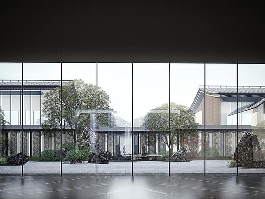 LUMION中式景观住宅方案图