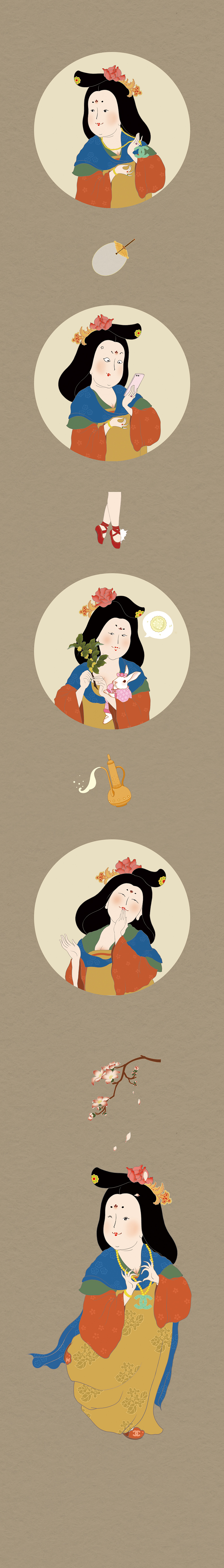 【贵妃IP系列】帆布袋扇子手机壳表情包（图ZMTU1MzU2Mjg0） - 其他工业/产品 - 站酷设计师蓝赏原创素材 - 站酷ZCOOL