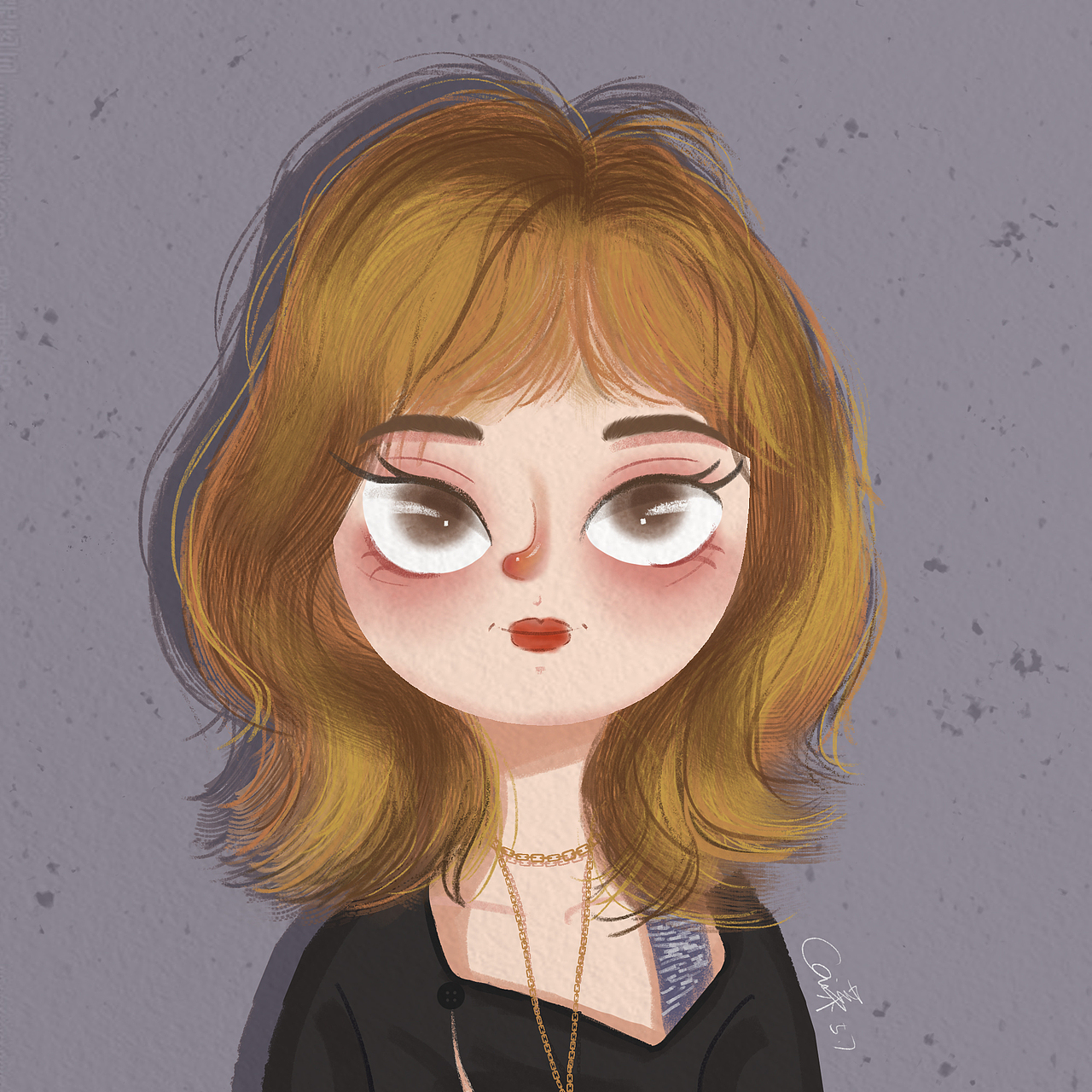 手绘插画头像Day4