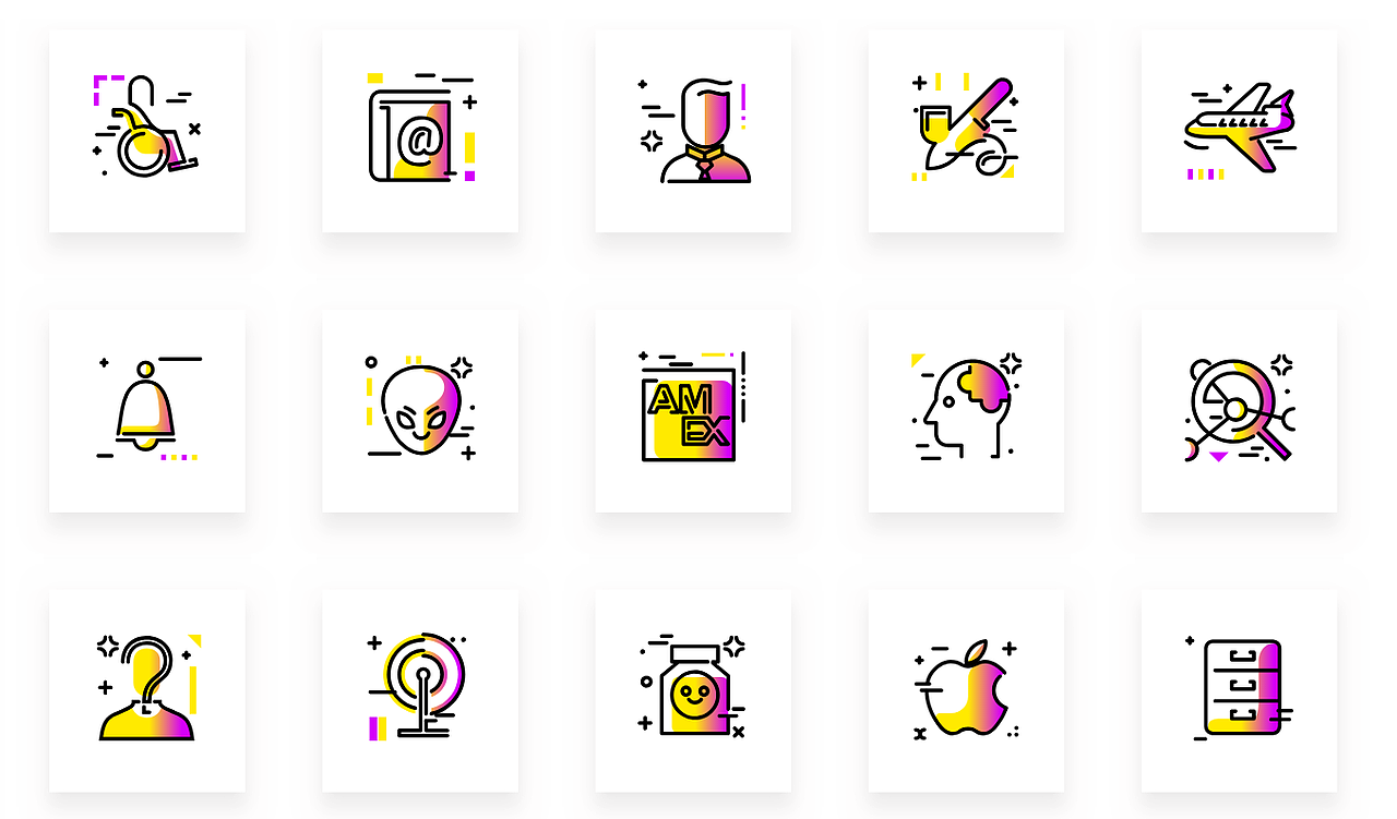 图标/五彩斑斓（图ZMjEwNzU3Mzc2） - 图标 - 站酷设计师蟹老板的妹妹原创素材 - 站酷ZCOOL