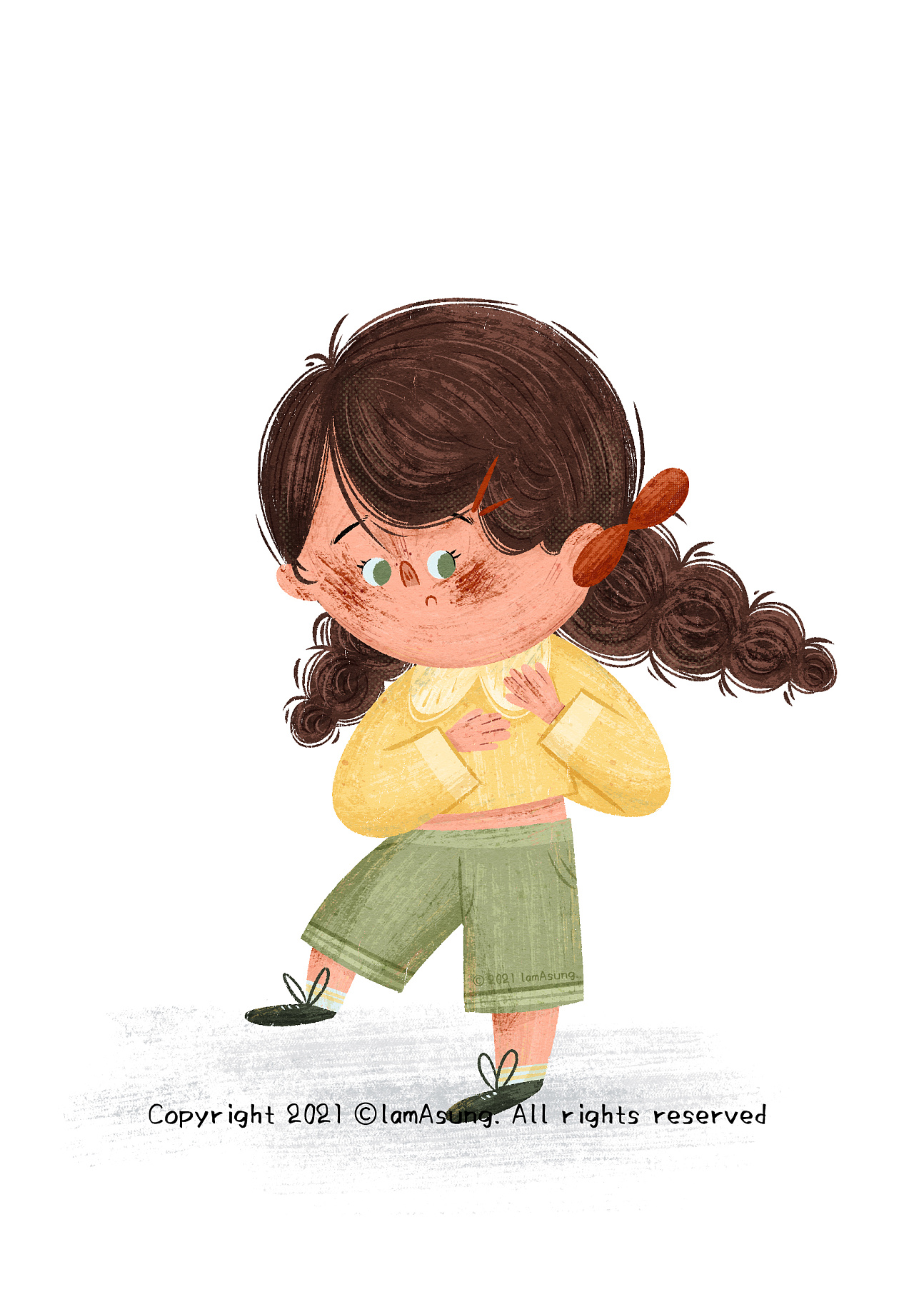 日常插画 | 快乐得像个小孩 |插画|儿童插画|lam_asung - 原创作品