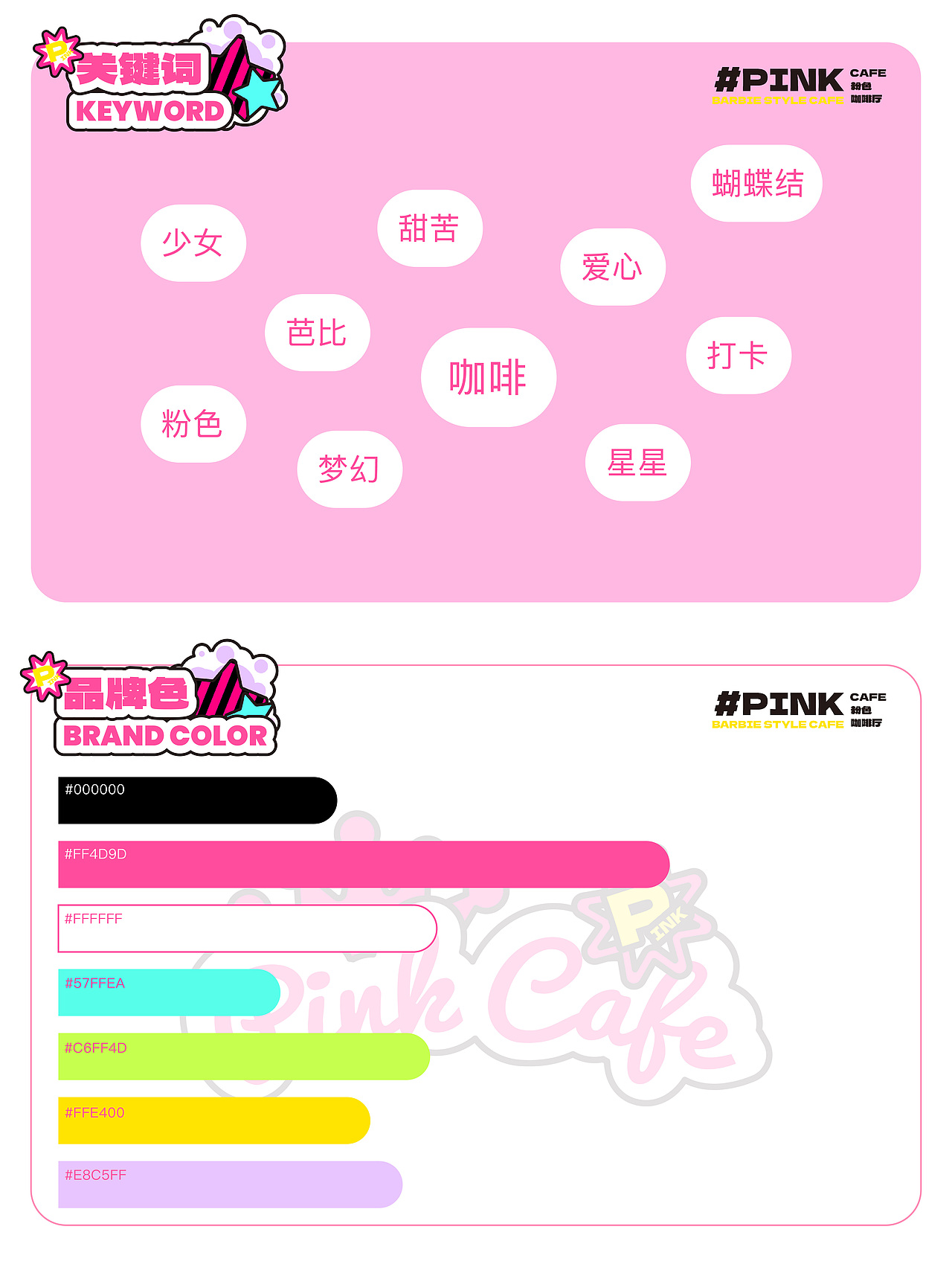 品牌KV｜PINK CAFE粉色咖啡厅🎀☕️（图ZMzUxOTgwODAw） - 品牌 - 站酷设计师Ohoio原创素材 - 站酷ZCOOL