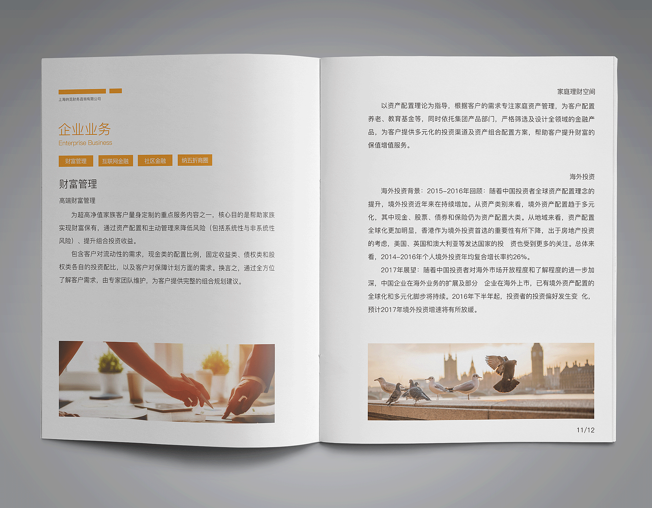 金融企业画册