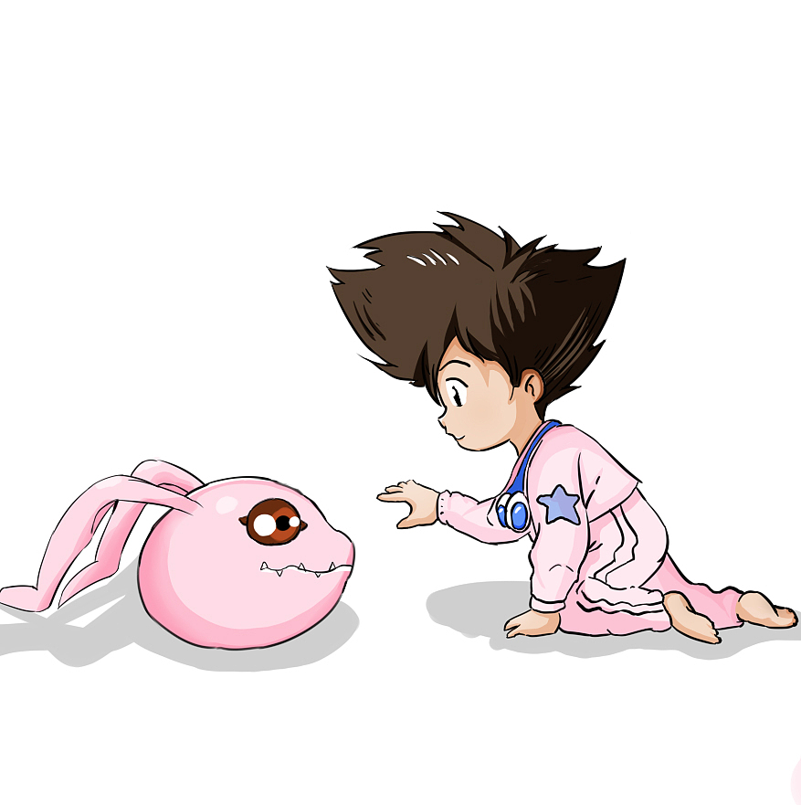 八神太一q版(数码宝贝同人)