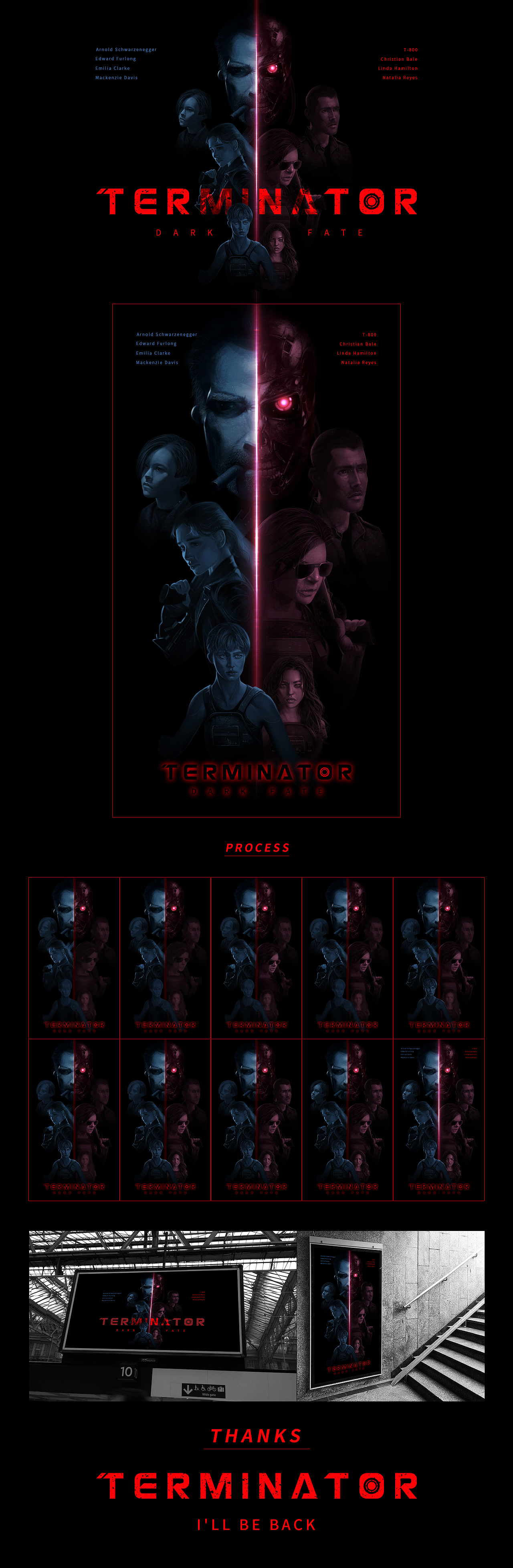 《终结者：黑暗命运》同人海报视觉设计