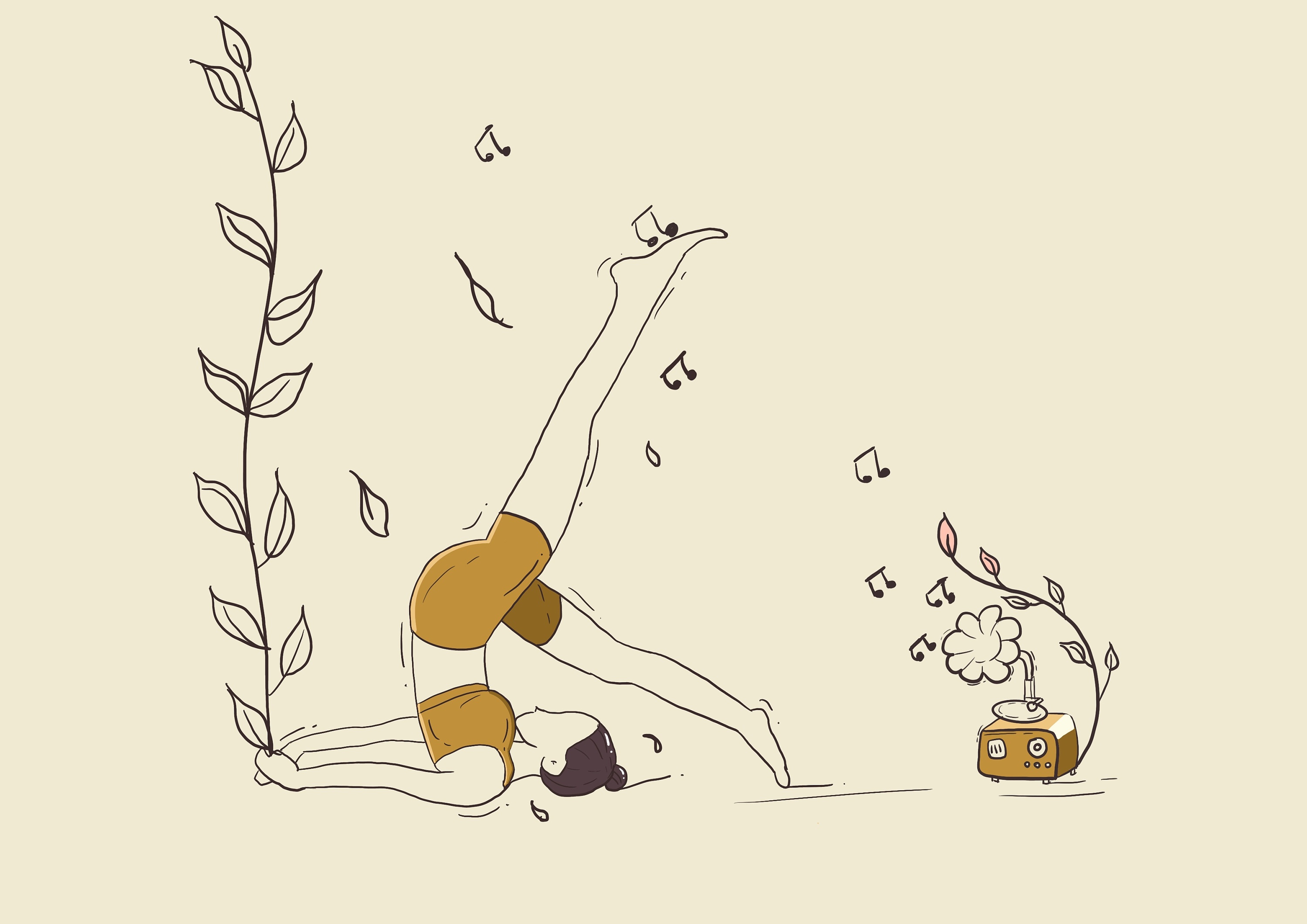 一组线条风|插画|插画习作|z的微夏 - 原创作品 - 站酷 (zcool)