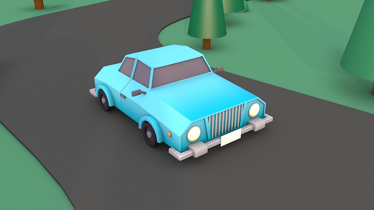 c4d 小汽车动画-学习临摹