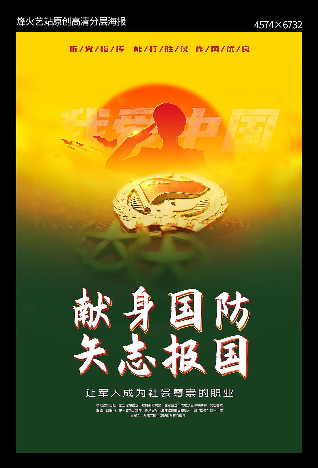 2020高清征兵类创意海报