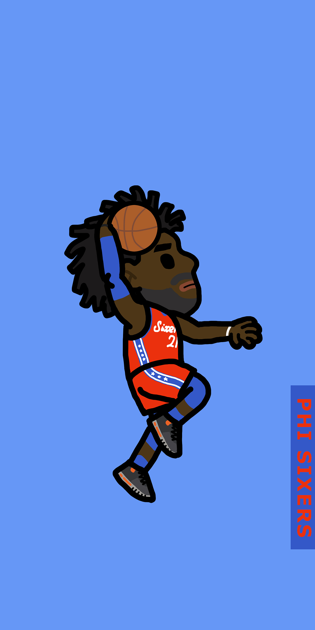 NBA就要开始了2（图ZMTMxMzU2NDE2） - 单幅漫画 - 站酷设计师番茄头TMT原创素材 - 站酷ZCOOL