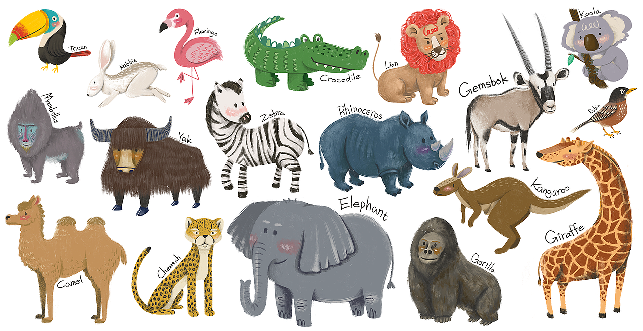 儿童动物认知类图集