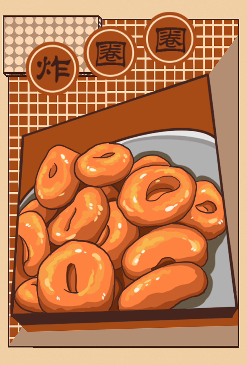 为东胜城市完成的复古街区插画（图ZMzQ5MjExODMy） - 商业插画 - 站酷设计师乔娇娇原创素材 - 站酷ZCOOL