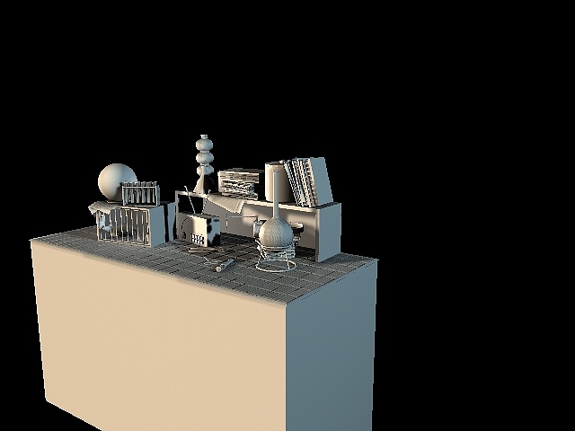大学maya渲染作业练习