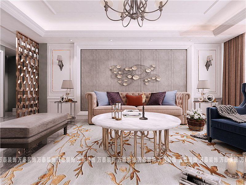 济南室内装修— 玉兰花园美式轻奢整装!（图ZMTc5MjE1MTUy） - 家装设计 - 站酷设计师万泰17661068820原创素材 - 站酷ZCOOL