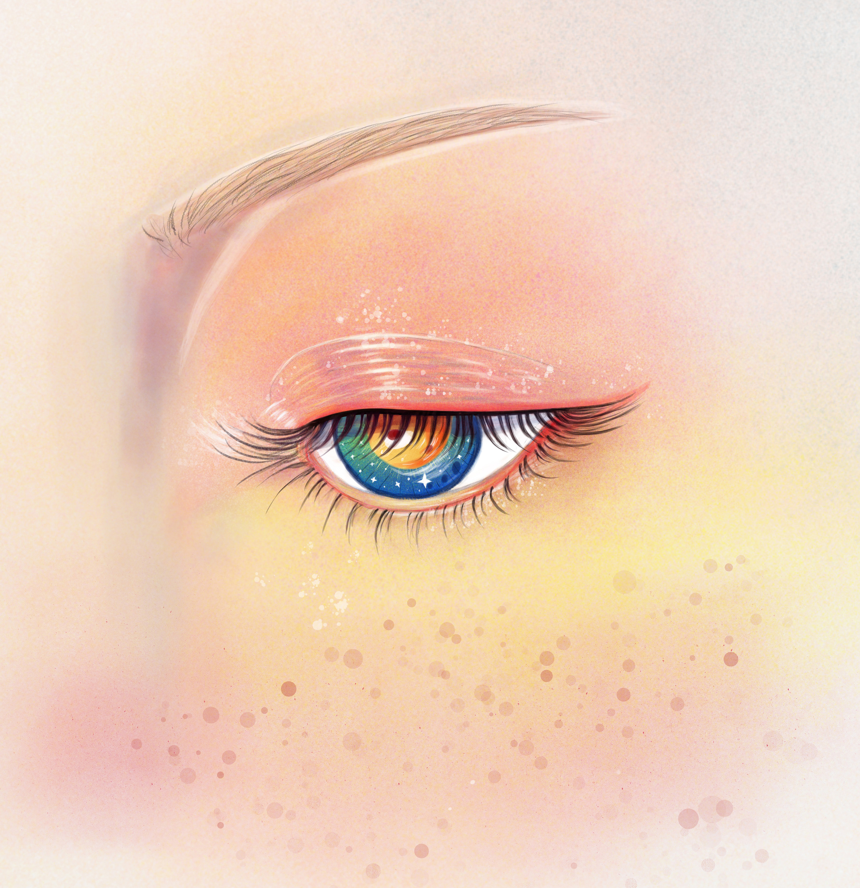 手绘插画临摹作品