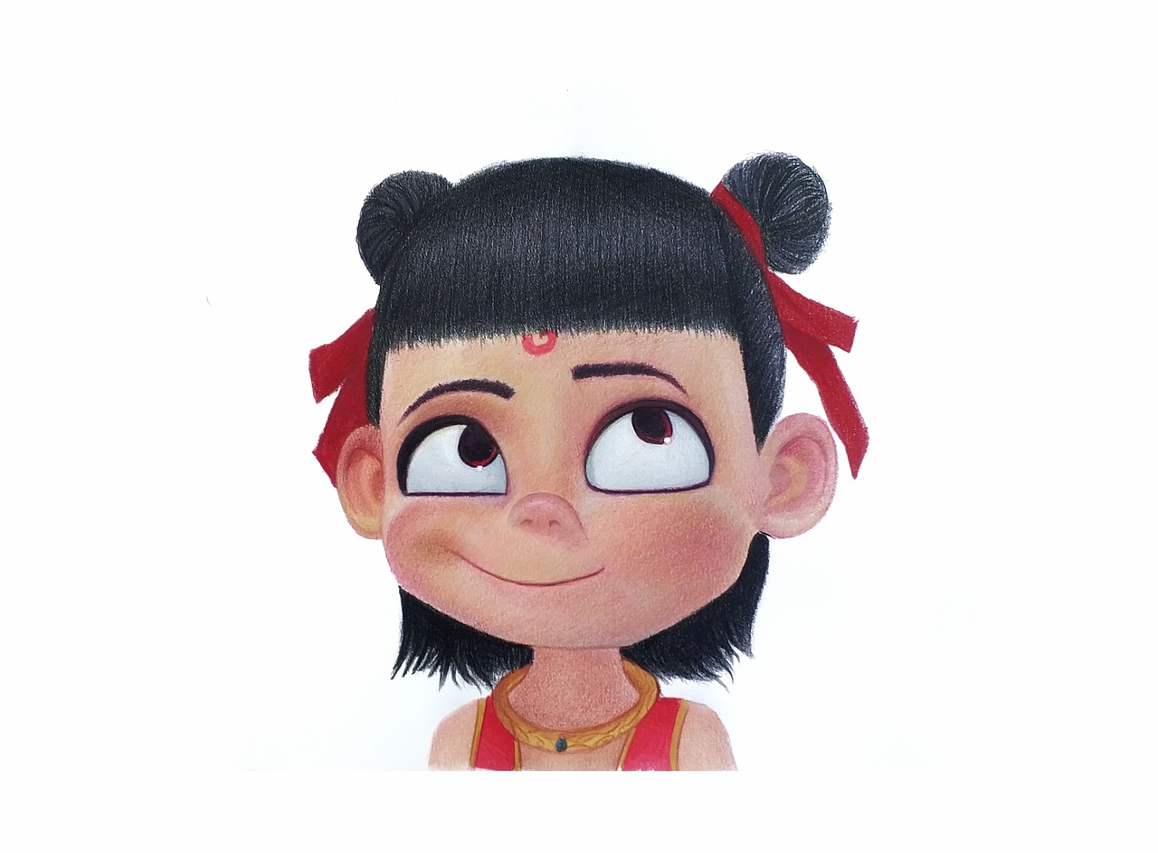 彩铅哪吒魔童降世